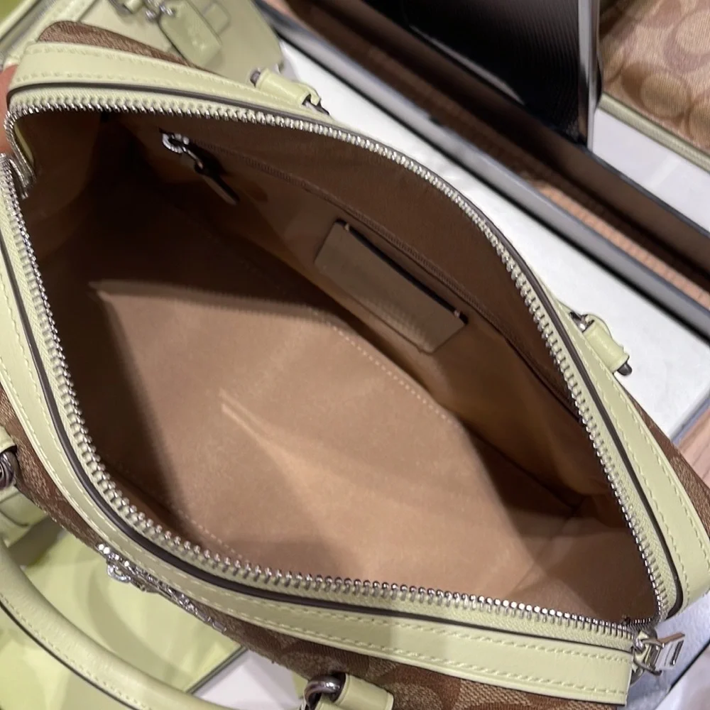 Coach Rowan Satchel In Signature Canvas
SV/Khaki/Pale Lime - Picture 10 of 16